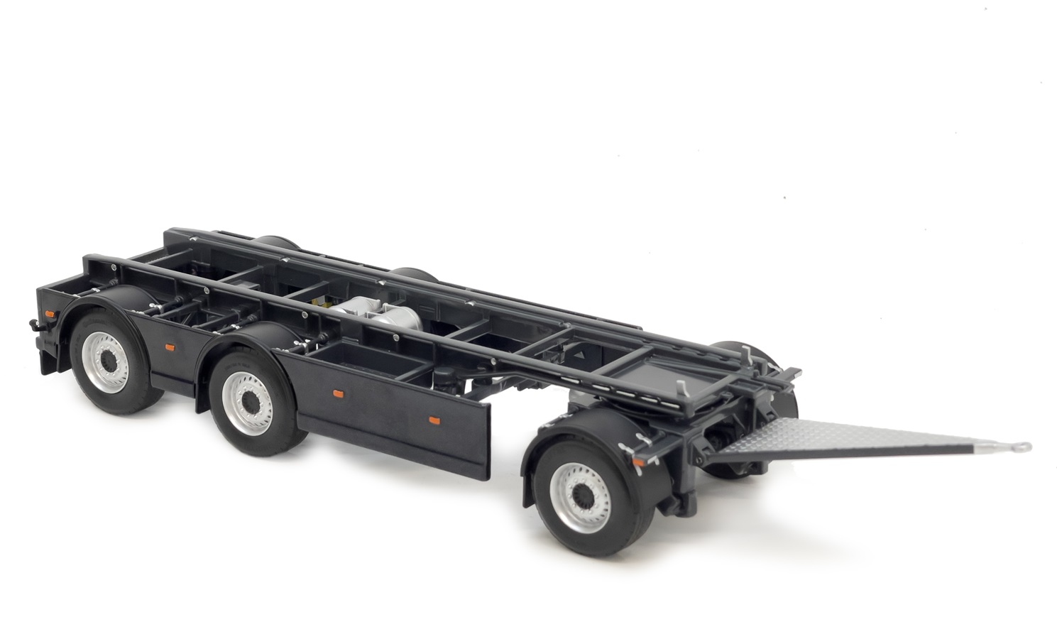 GS Meppel Haaklift Container trailer Volvo Antraciet - 1:32